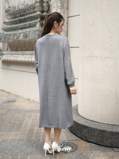 Tatiana Knit Outer - Grey