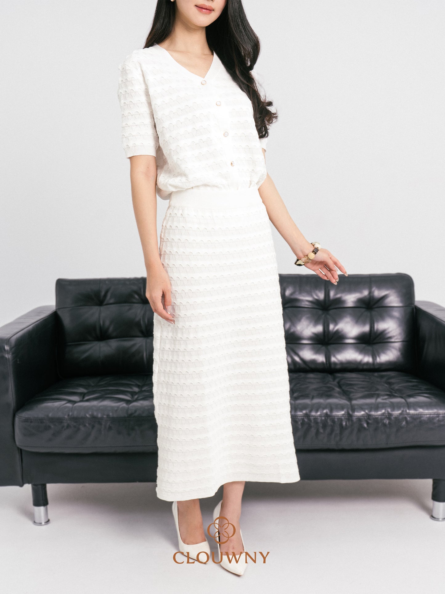 Silvana Wave Set - White