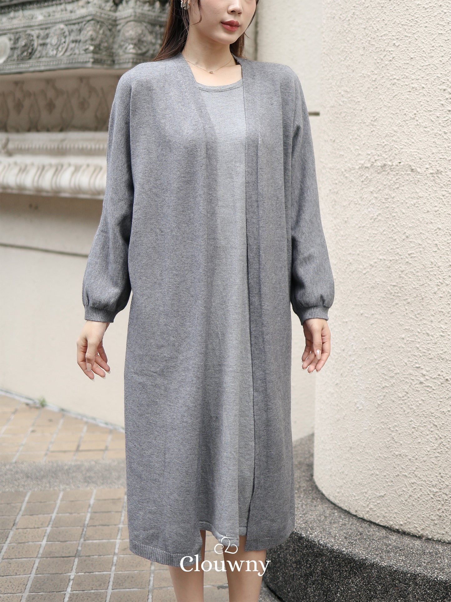 Tatiana Knit Outer - Grey