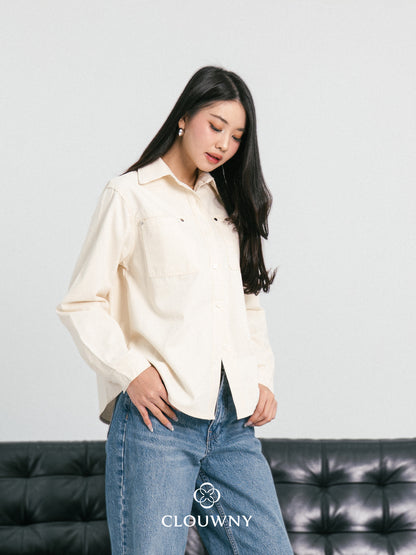 Duches Pocket Shirt - Cream