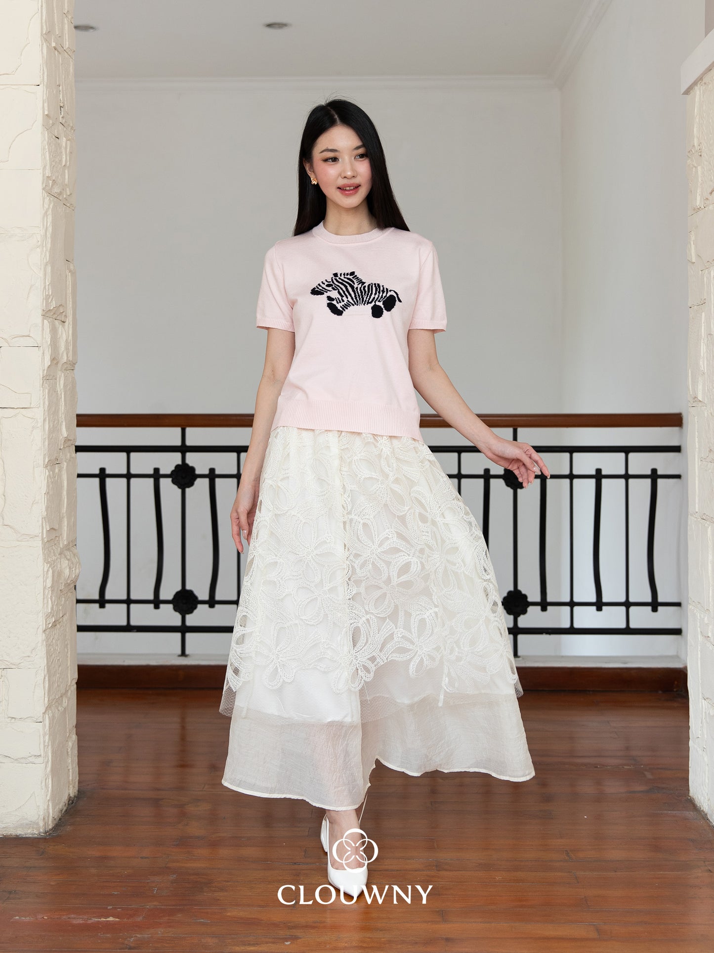 Vera Lace Skirt - Cream