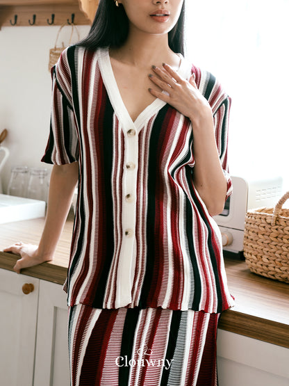 Marcell Knit Set - Maroon