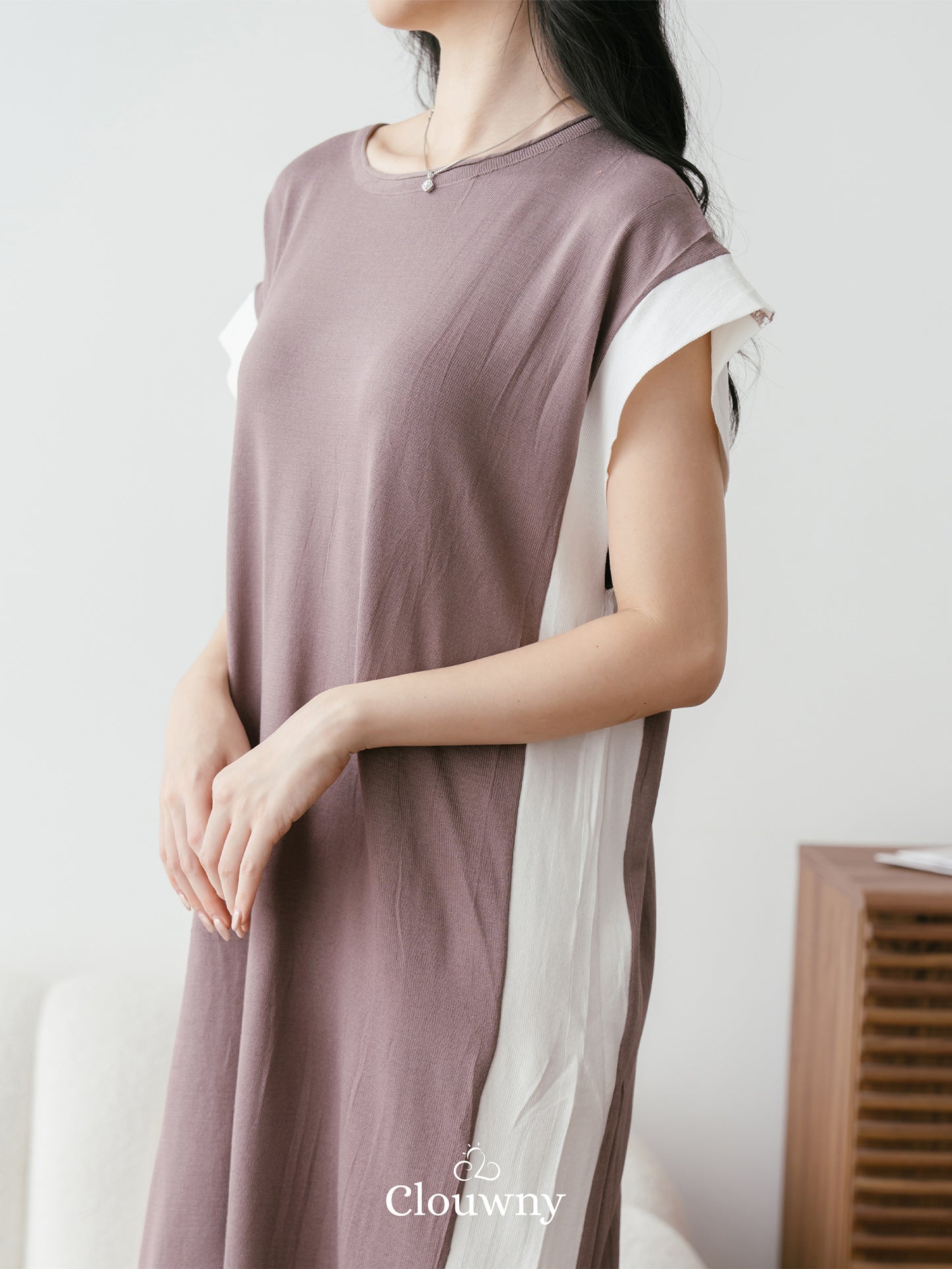 Airyn List Dress - Beige