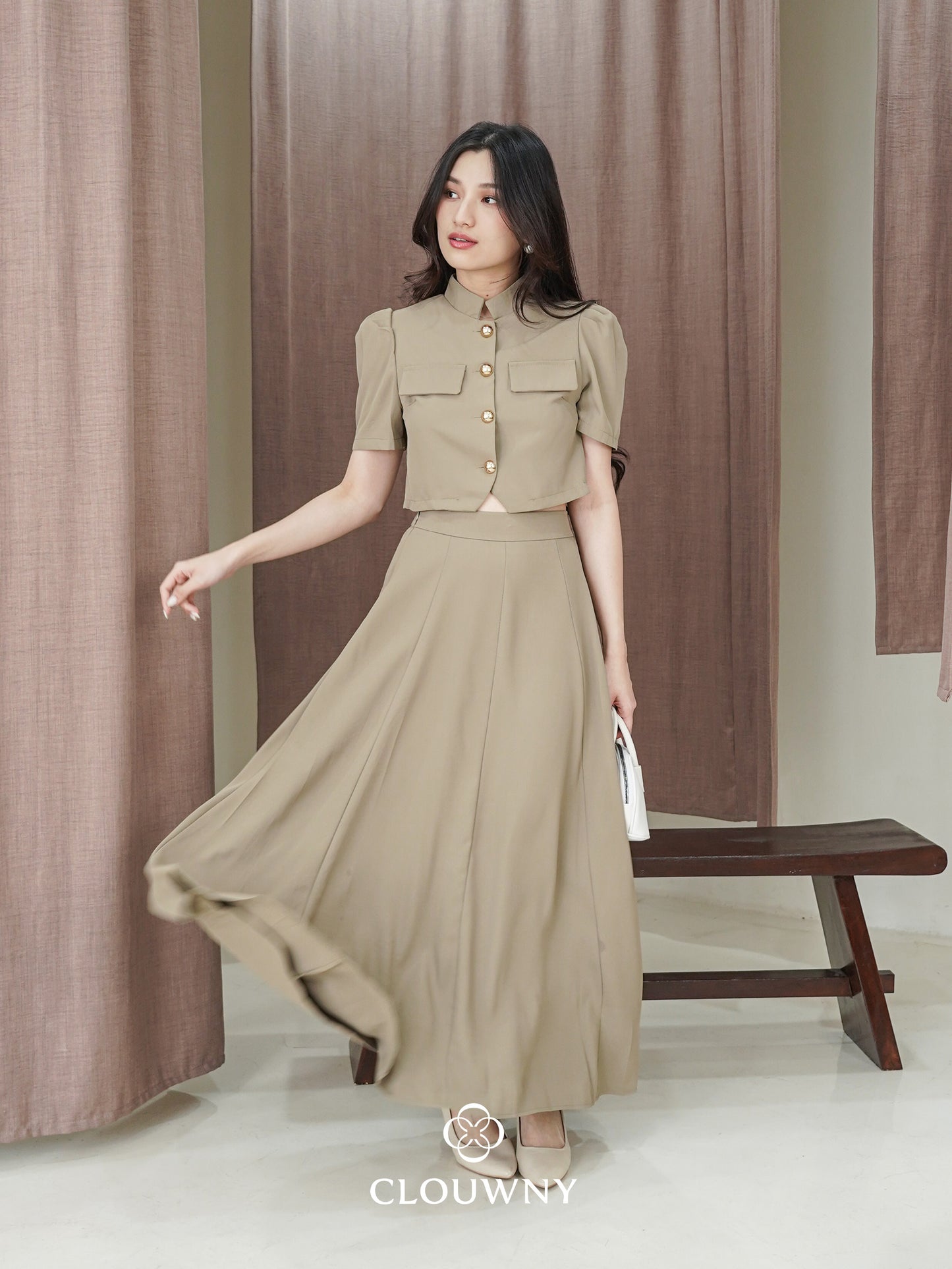 Damas Button Set - Khaki
