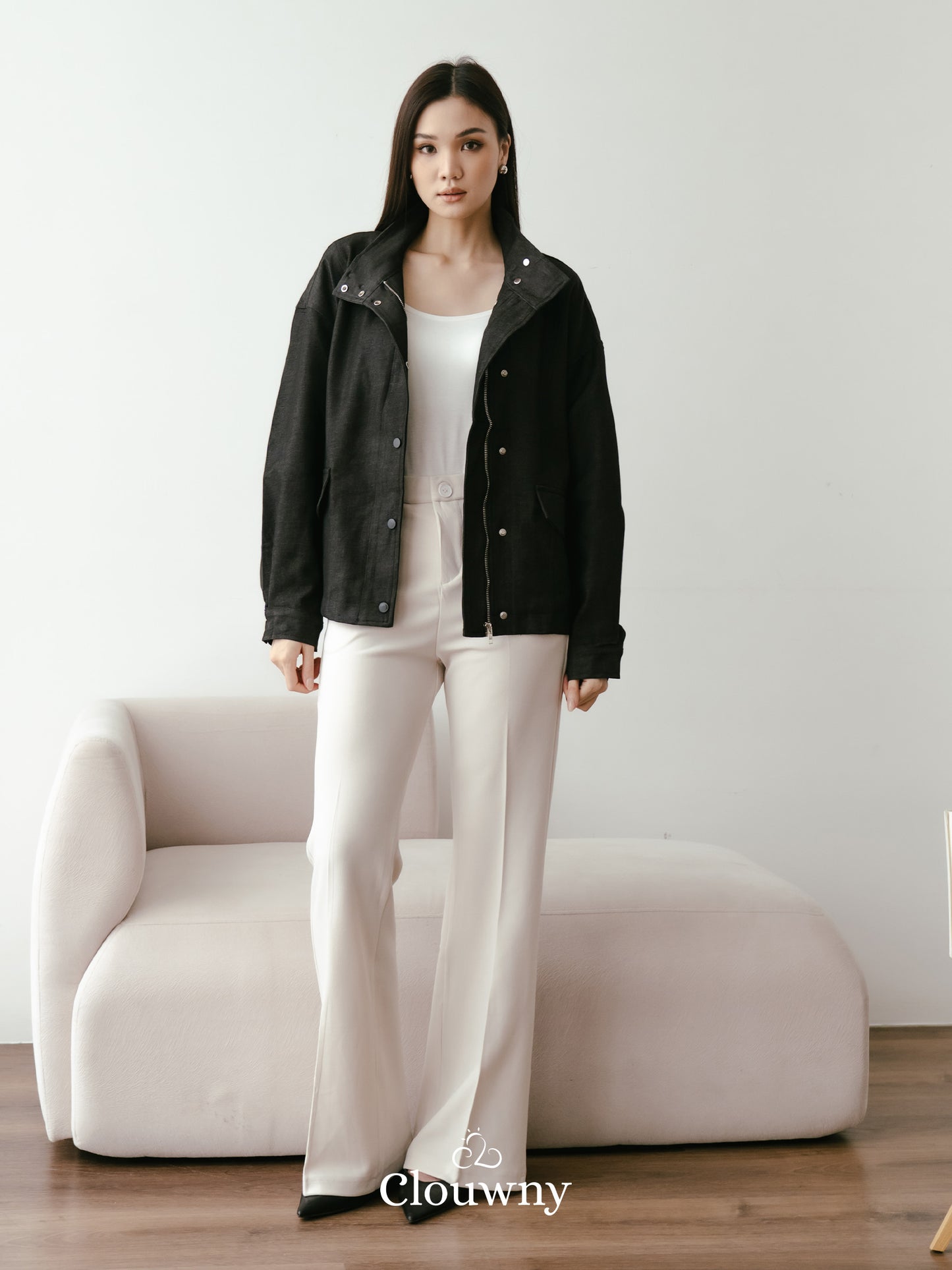 Aspen Zipper Jacket - Black