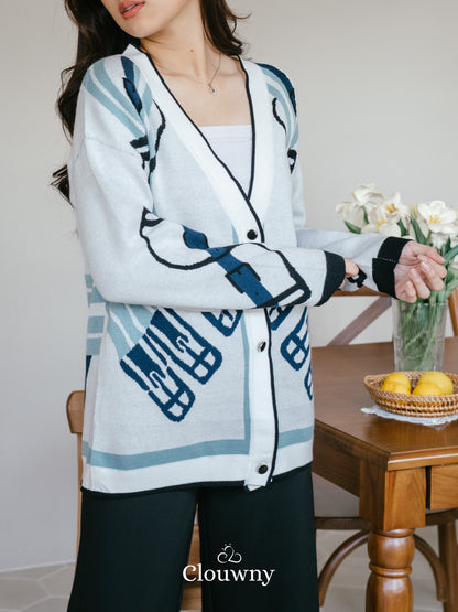 Piere Knit Cardigan - White