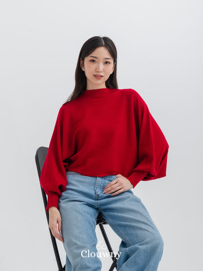 Ryota Knit Sweater - Red