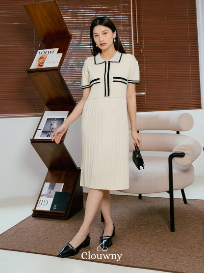 Hyerin Knit Dress - Cream