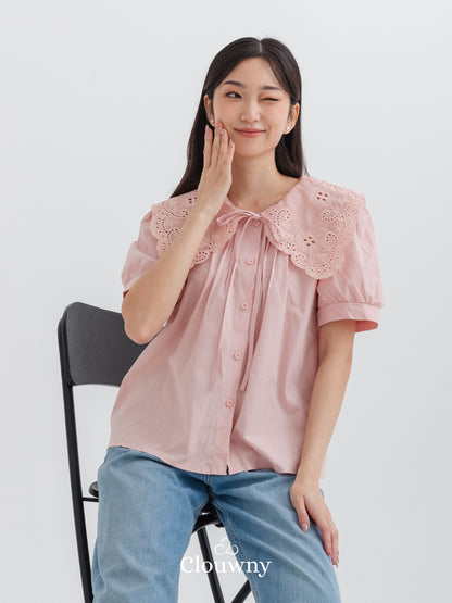 Kaito Lace Blouse - Pink