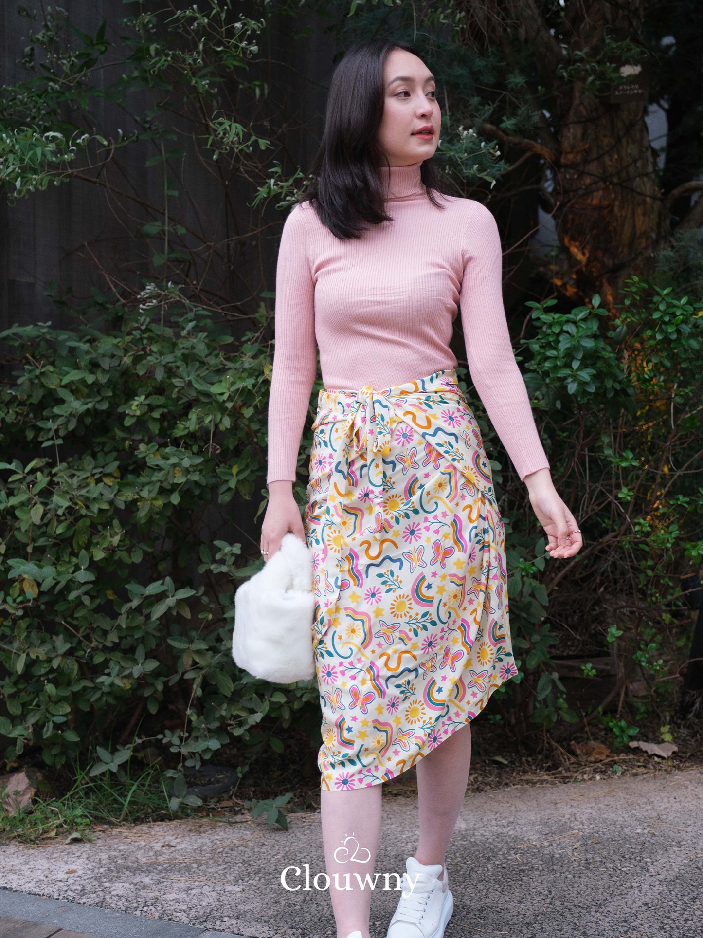 Tsuki Wrap Skirt - Cream