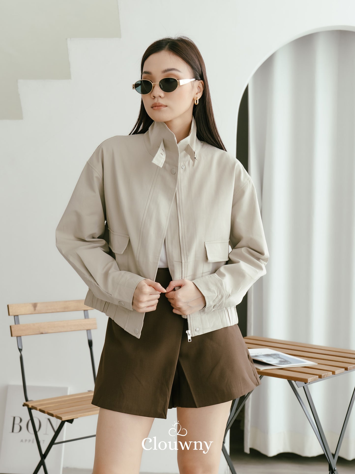 Glinda Pocket Jacket - Tea