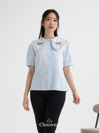 Frank Collar Shirt - Blue