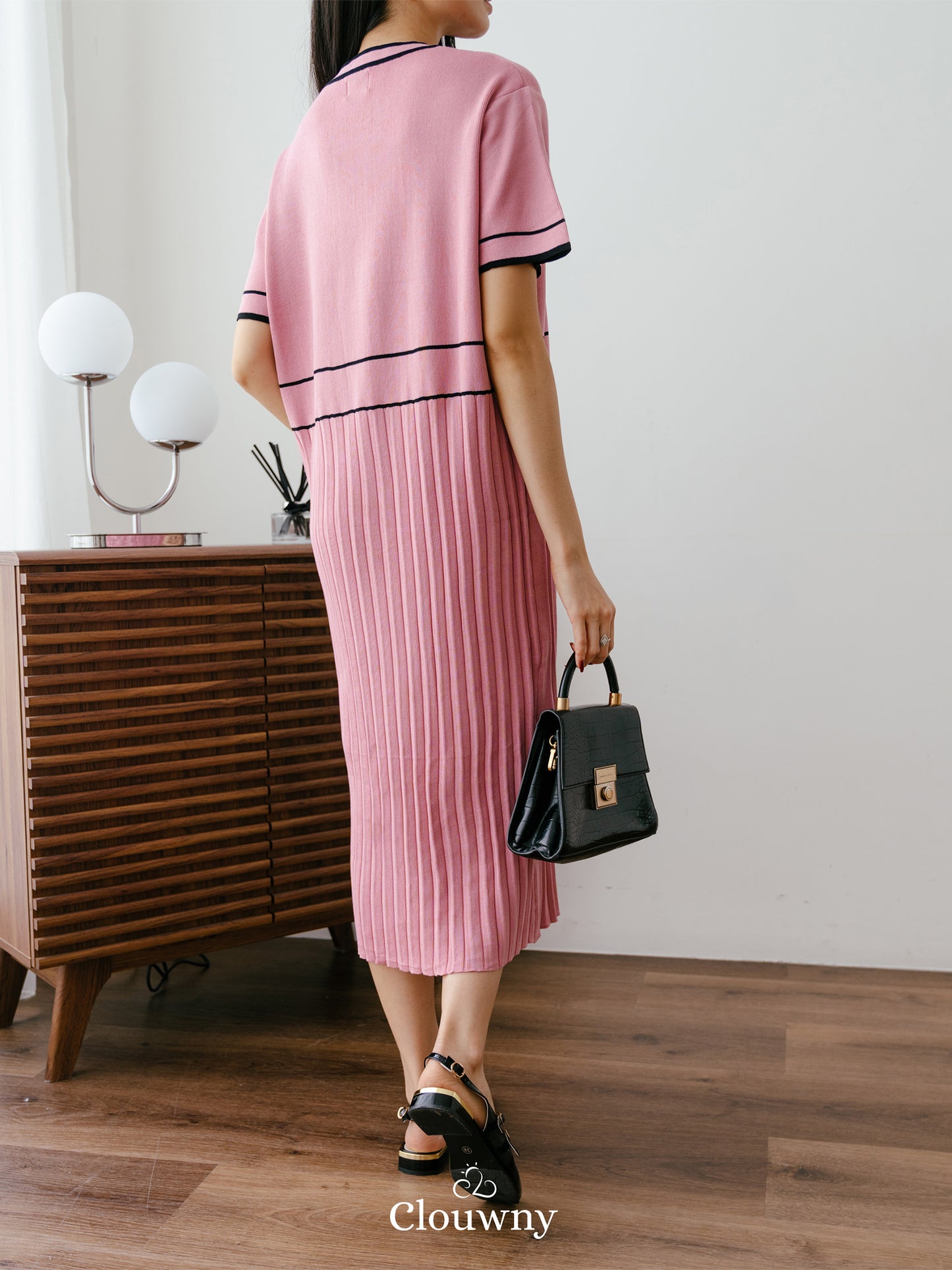 Noir Knit Dress - Pink