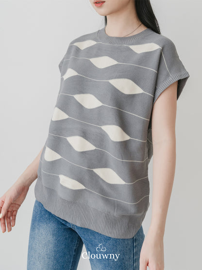 Filly Knitt Top Grey