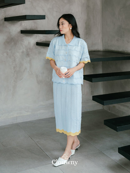 Cloud Knit Set - Blue