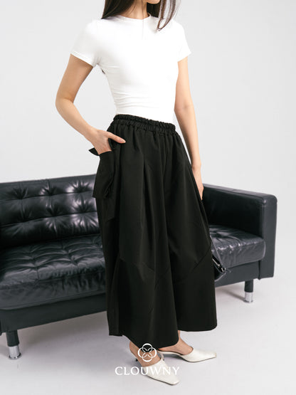 Wolka Pocket Cullotes Pants - Black