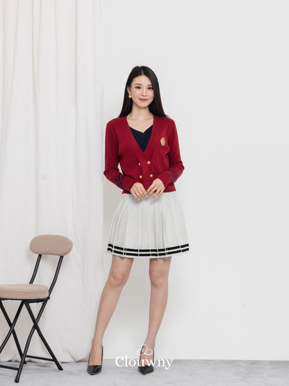 Nalami Knit Top - Maroon