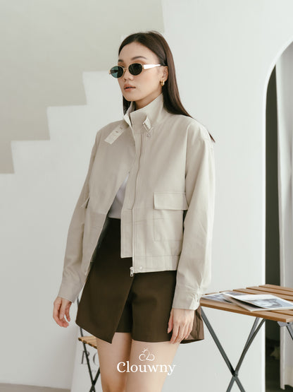 Glinda Pocket Jacket - Tea