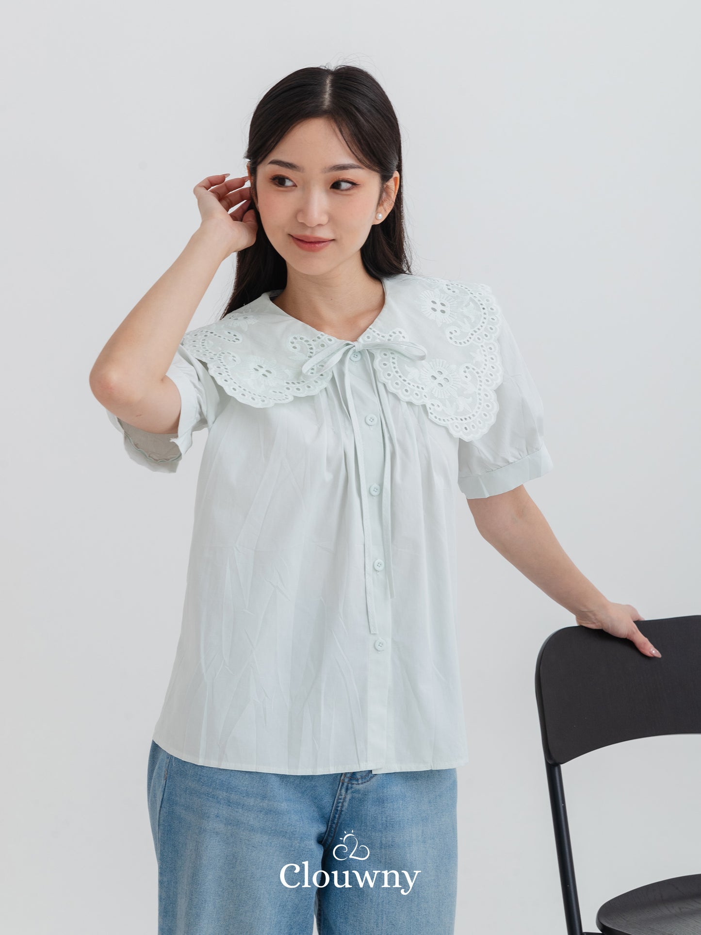 Kaito Lace Blouse - Mint