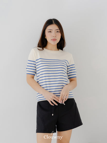 Yoshi Stripes Top - Blue