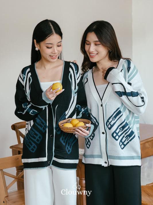 Piere Knit Cardigan - White