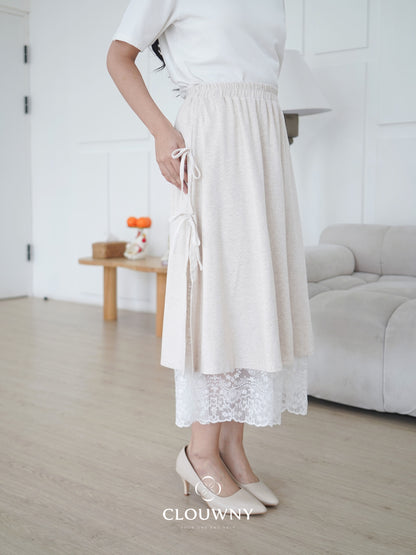 Jona Midi Skirt - Cream