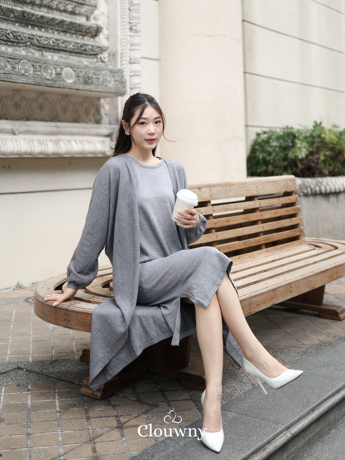 Tatiana Knit Outer - Grey