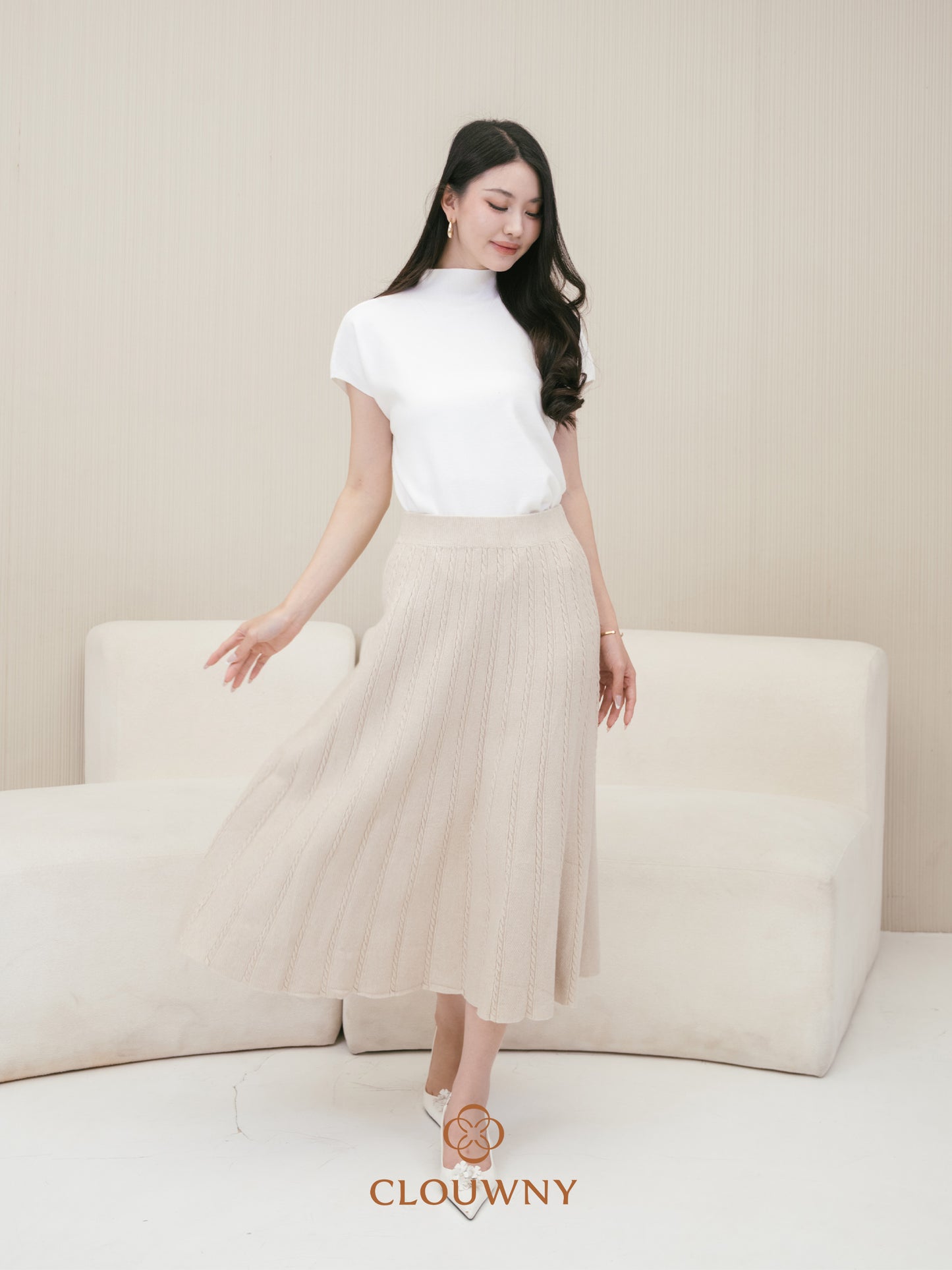 Chesma Knit Skirt - Khaki