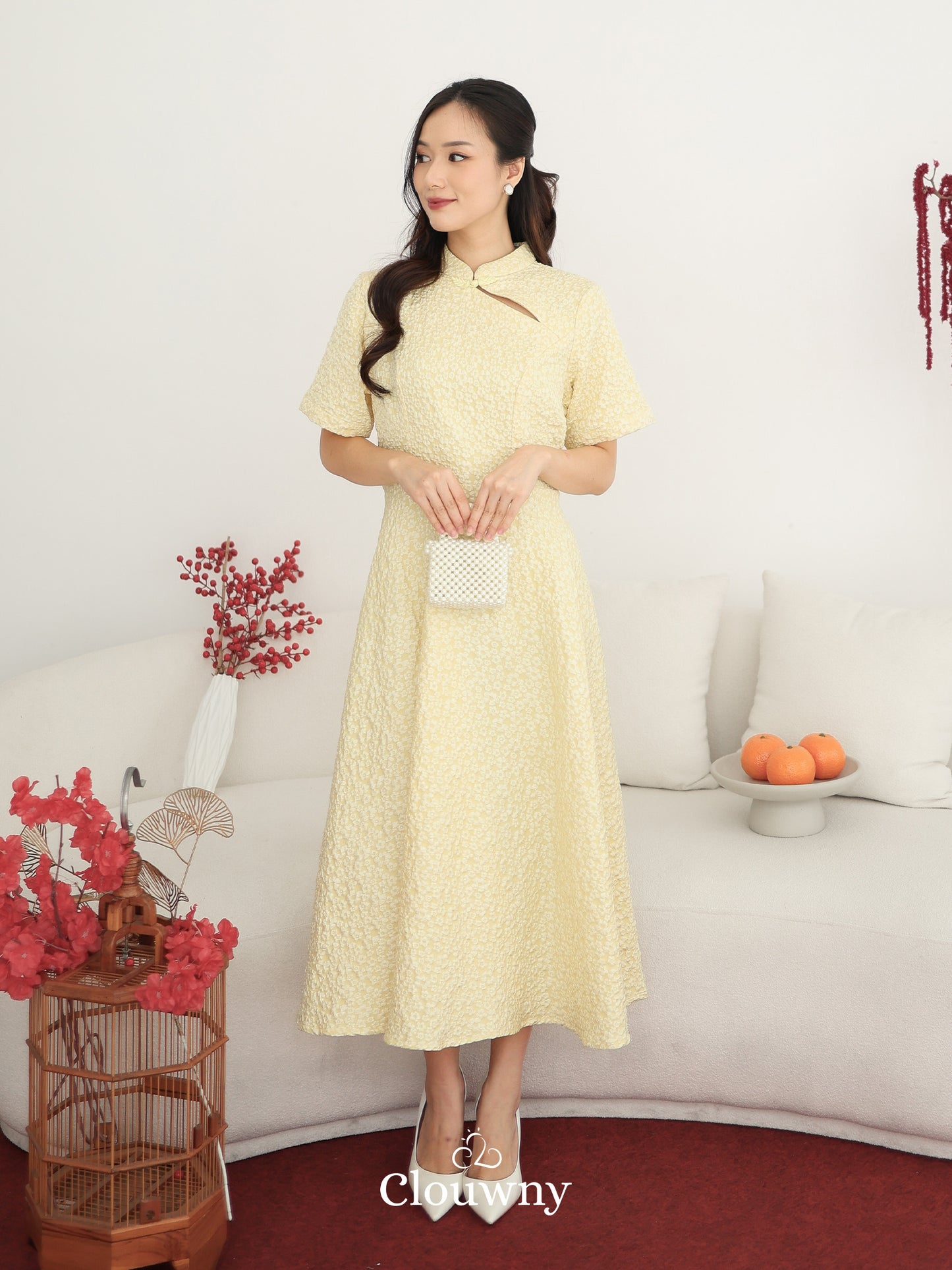 Ichigo Shanghai Dress - Yellow