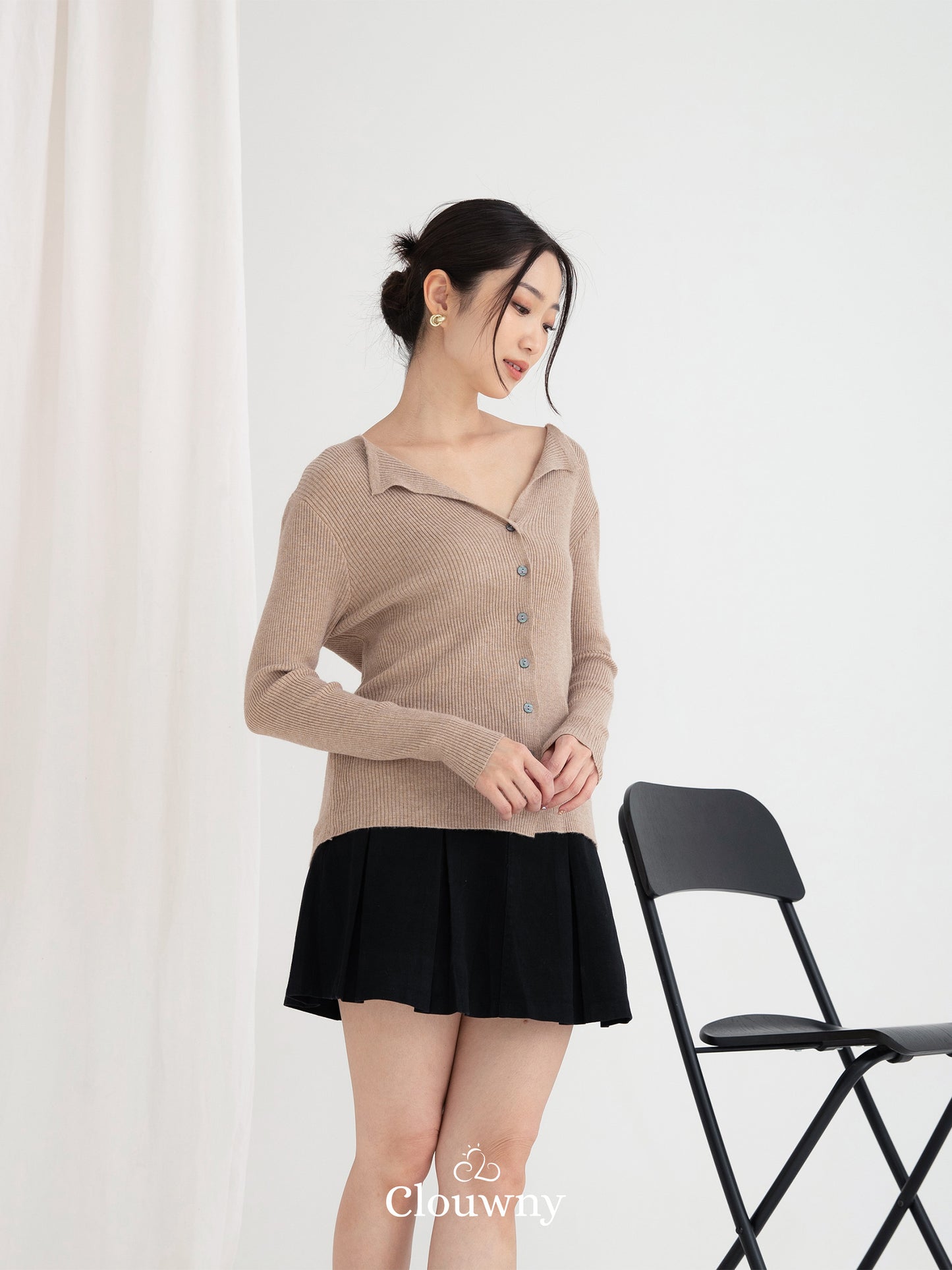 Ritsuki Button Longsleeve - Nude