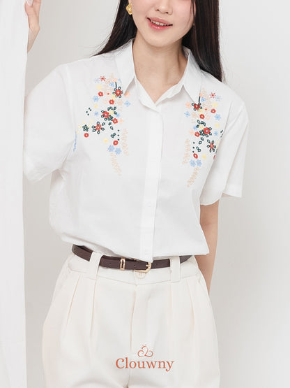 Patra Cotton Shirt - White