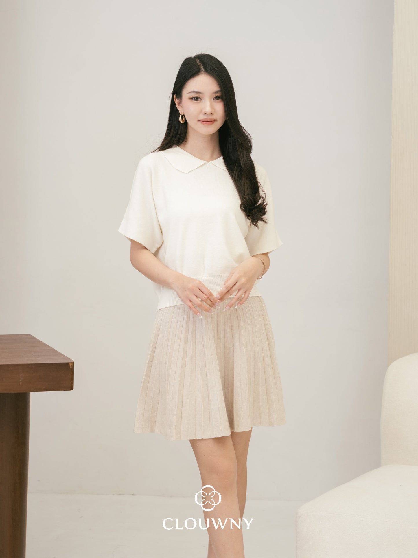 Diva Knit Skirt - Khaki