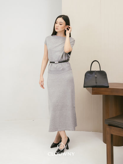 Jerica Loose Knit Set - Grey