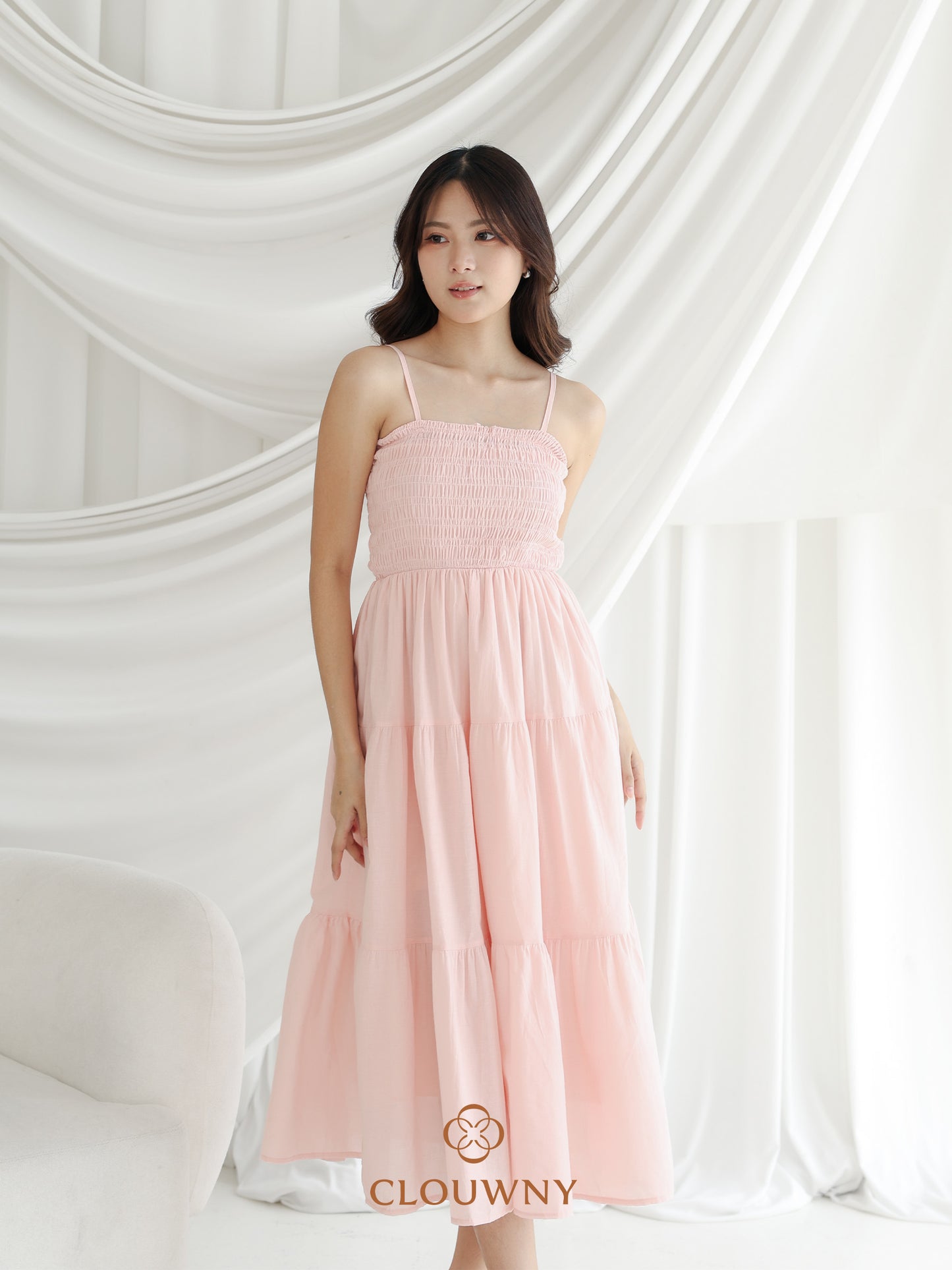 Silca Rubber Broderie Dress - Pink