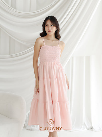 Silca Rubber Broderie Dress - Pink