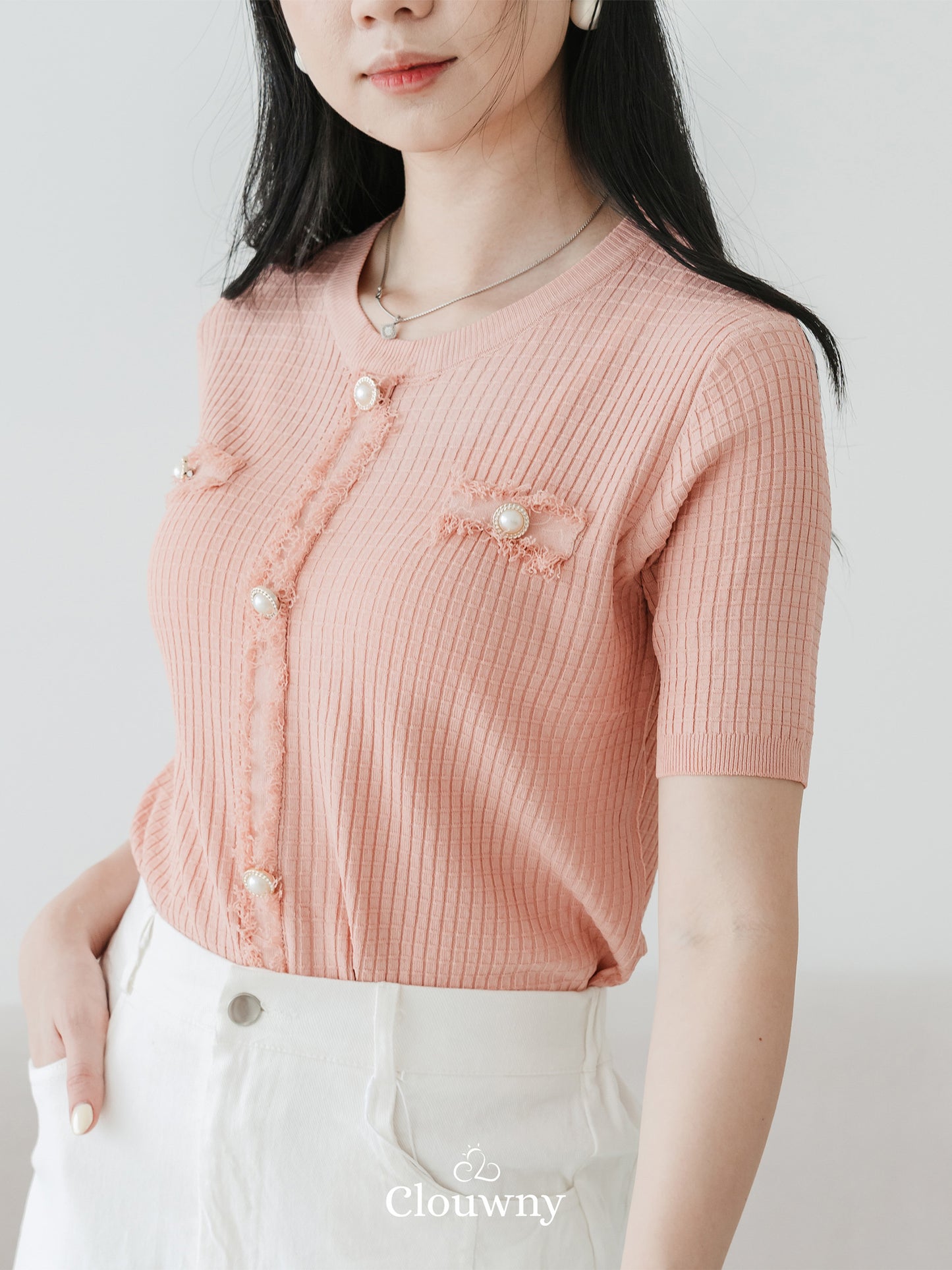 Briana Knit Top - Pink