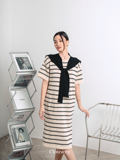 Sara Scarf Dress - Broken White
