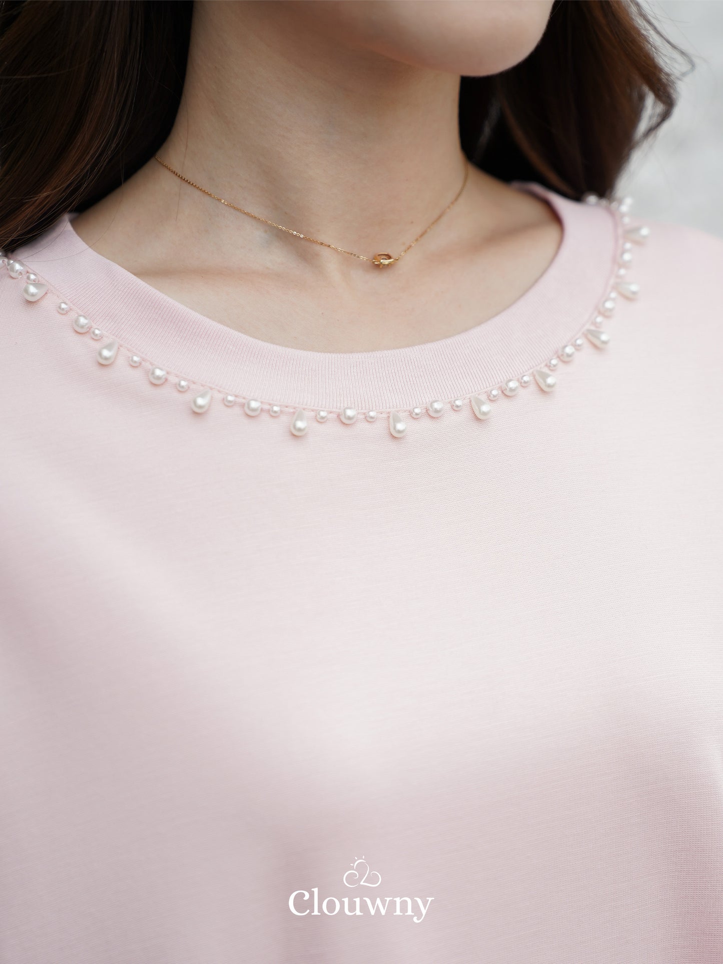 Megan Pearl Blouse - Pink