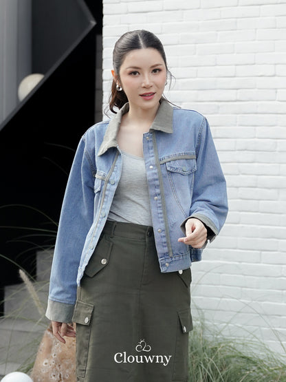 Gaby Denim Jacket - Army