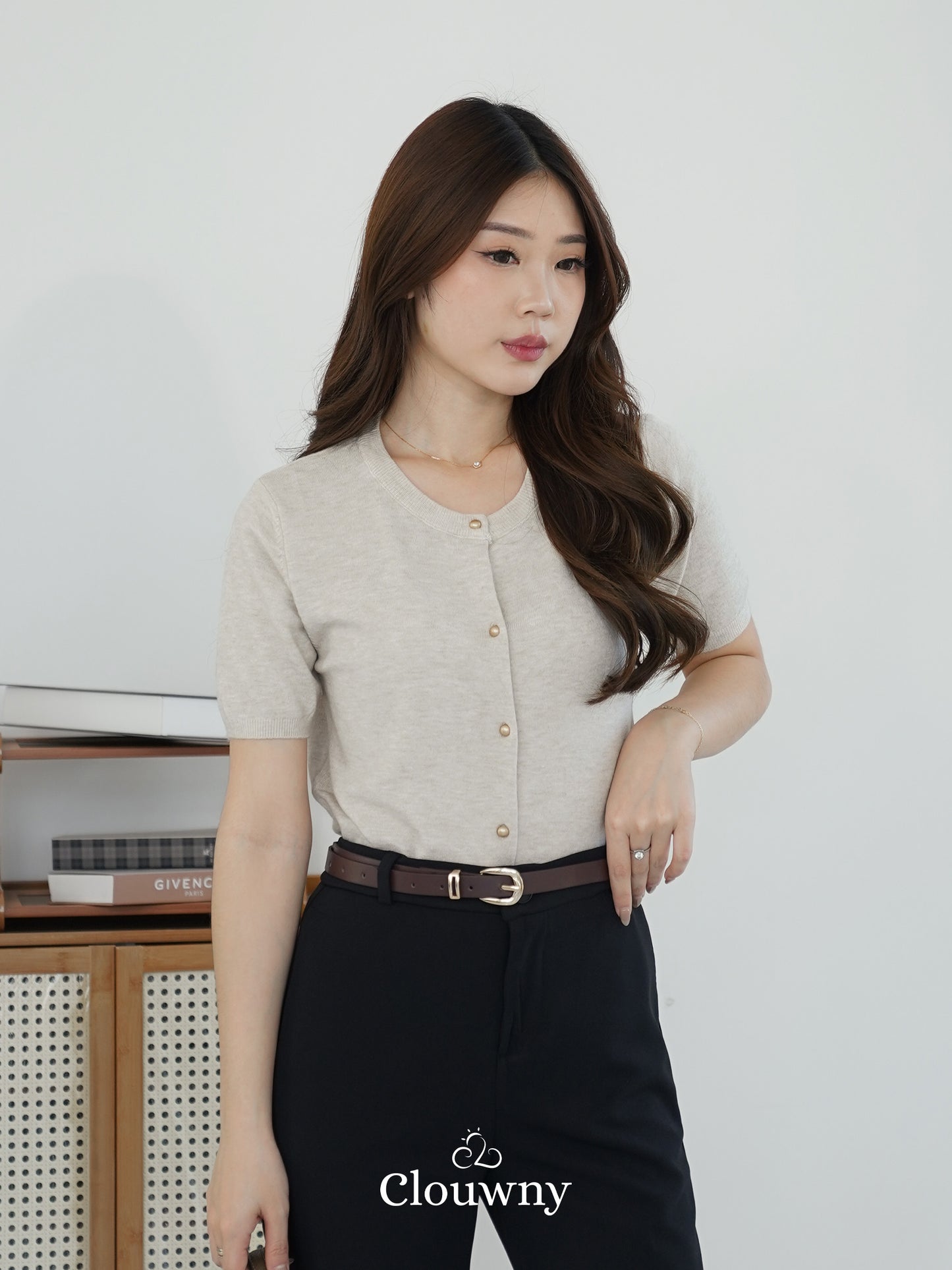 Cayan Knit Top - Oat