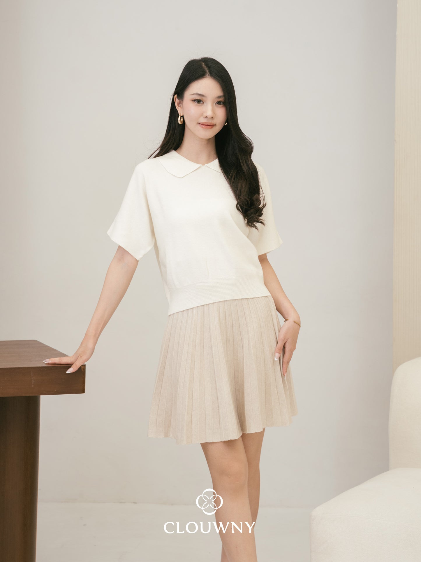 Diva Knit Skirt - Khaki