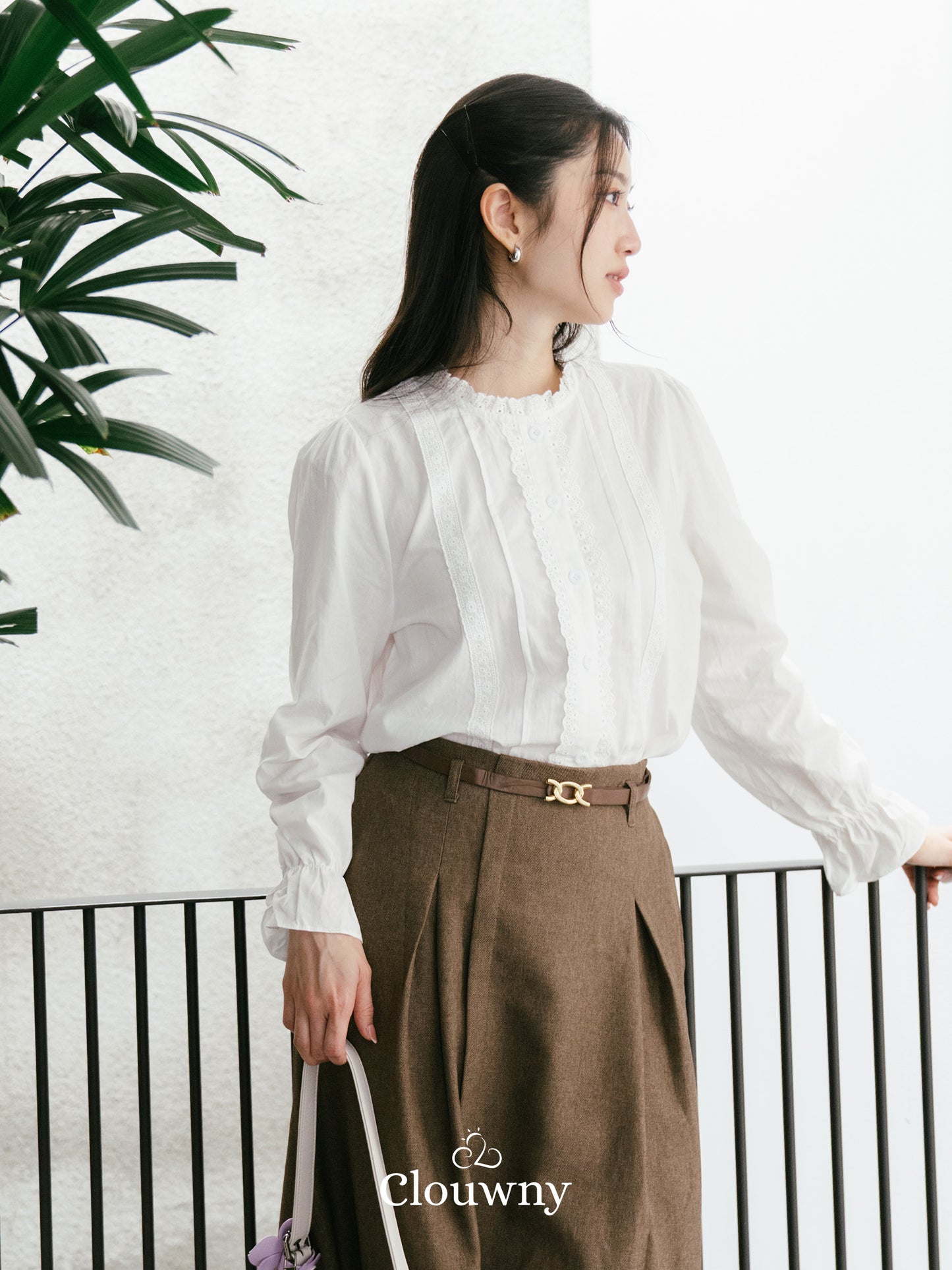 Reena Lace Blouse - White