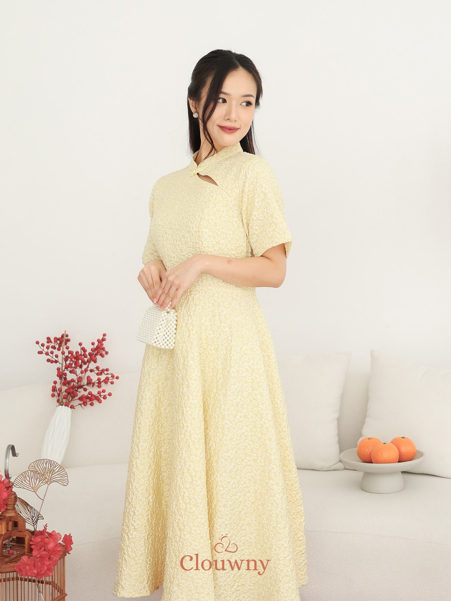 Ichigo Shanghai Dress - Yellow
