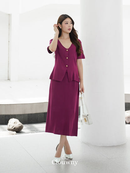 Isabel Knit Set - Magenta