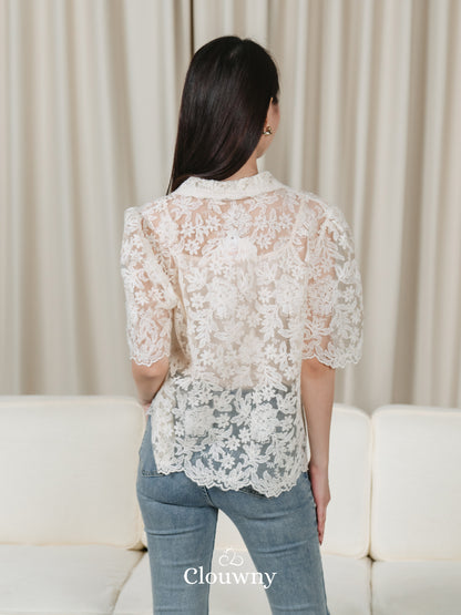 Villy Lace Blouse - Cream