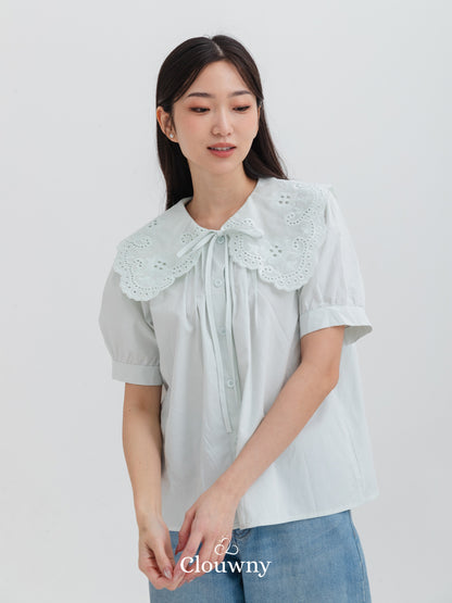 Kaito Lace Blouse - Mint