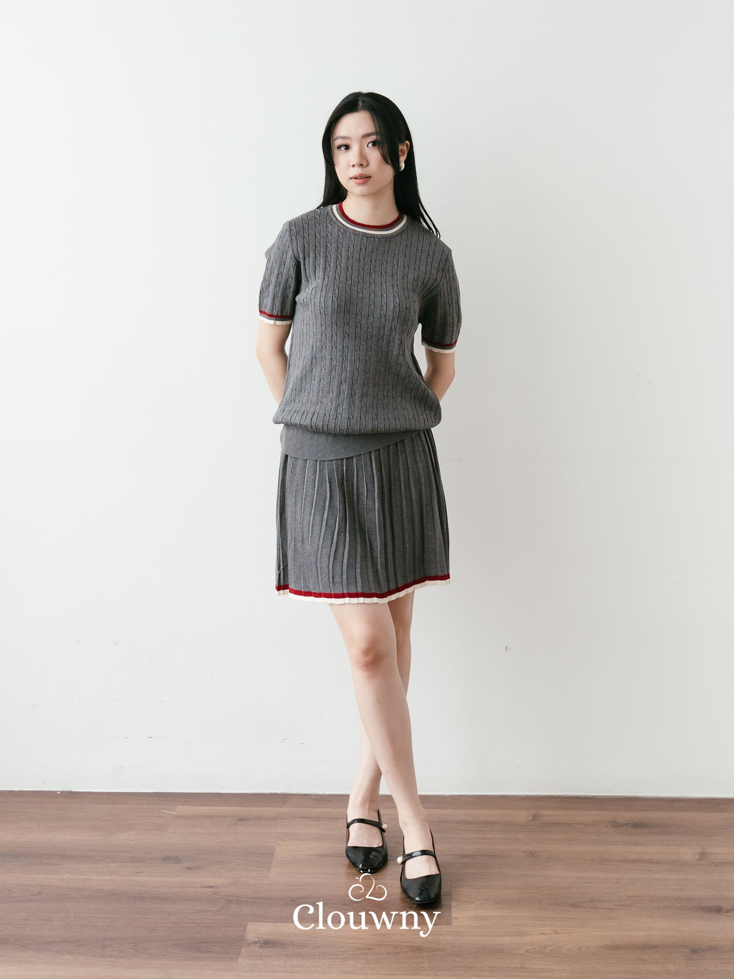 Duffy Knit Set - Grey