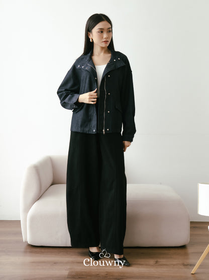 Aspen Zipper Jacket - Navy