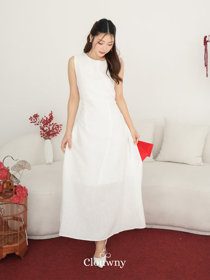 Barla Loose Dress - White