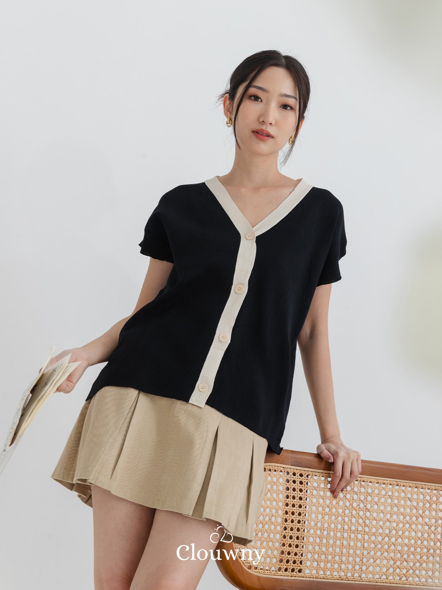 Monica Knit Top - Black